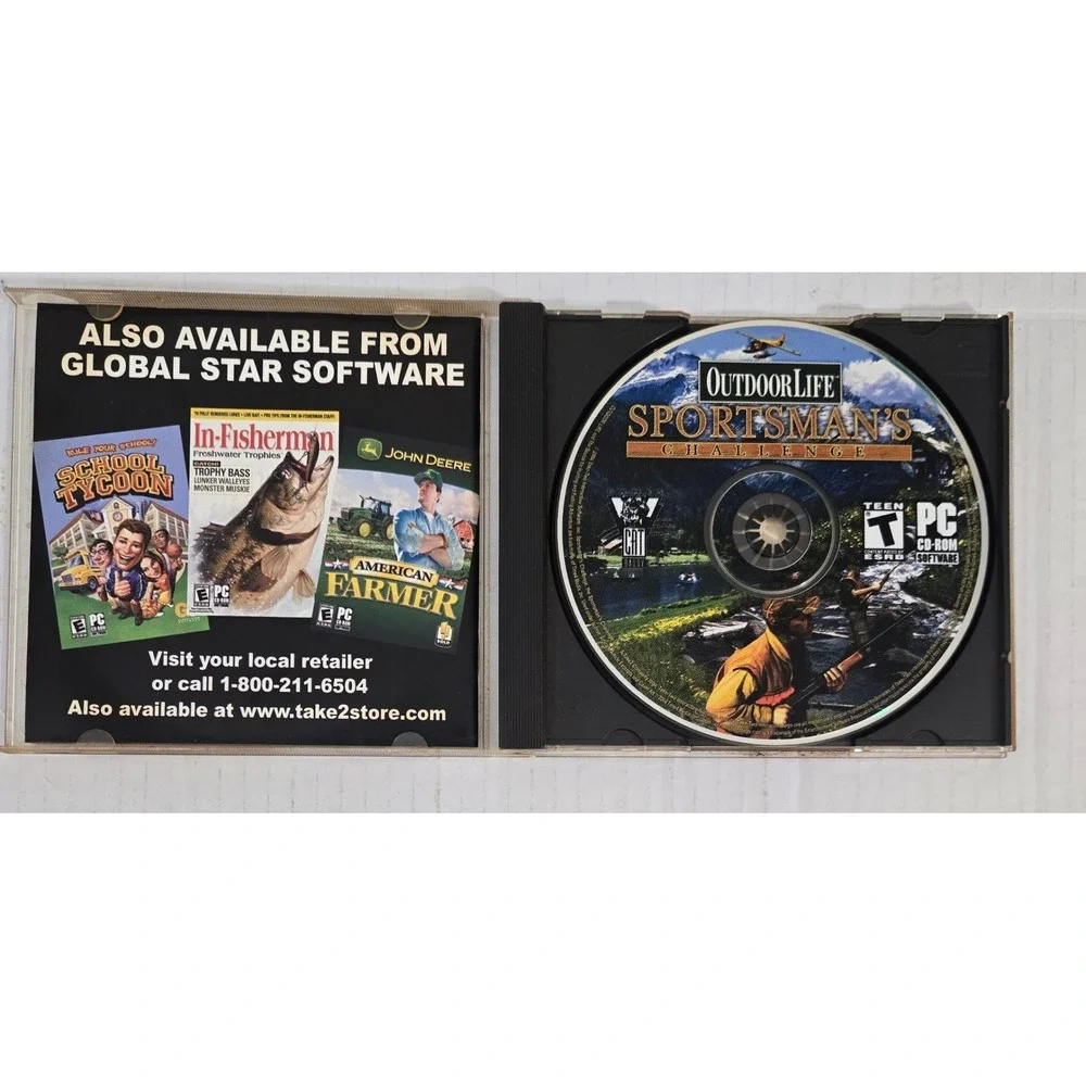 Outdoor Life Sportsmans Challenge PC Game 2004 Windows CD-ROM Vintage (CIB)